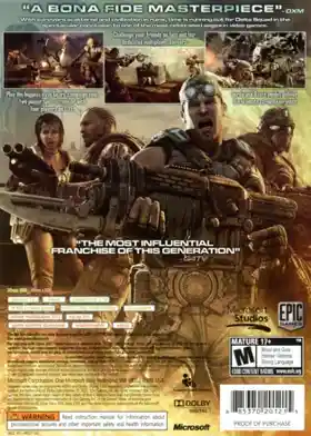 Gears of War 3 (USA) box cover back